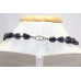 Designer String Necklace Women's 925 Sterling Silver Natural Iolite Stones B2